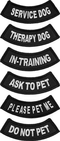 Inverted Rocker Arch Embroidered Working Dog Patch 